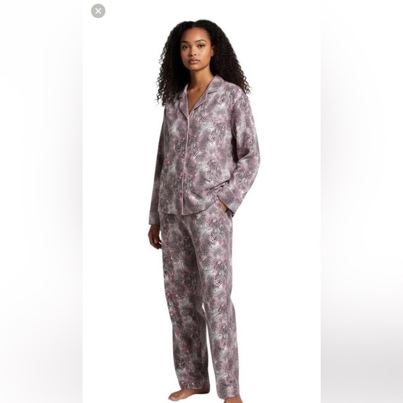 Skimms bloom mini multi animal print pink and black pjs NwOT so soft and medium - Picture 2 of 9